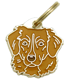NOVA SCOTIA DUCK TOLLING RETRIEVER MARRONE <br> (medagliette per cani, L’incisione è inclusa nel prezzo)